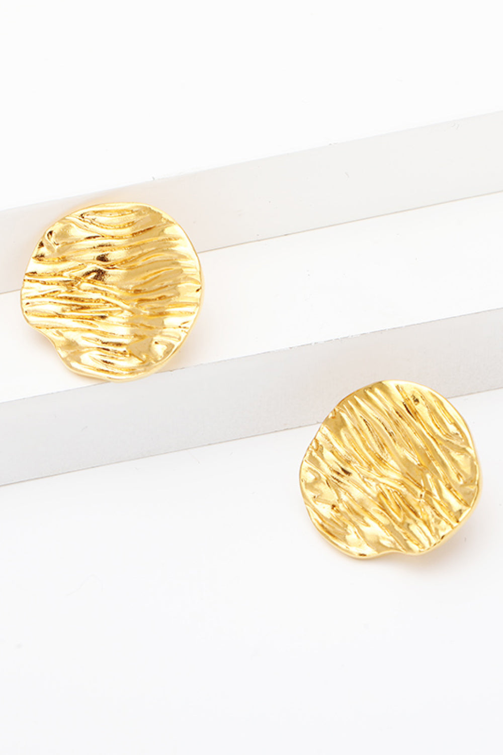 18k Gold-Plated Woven Stud Earrings