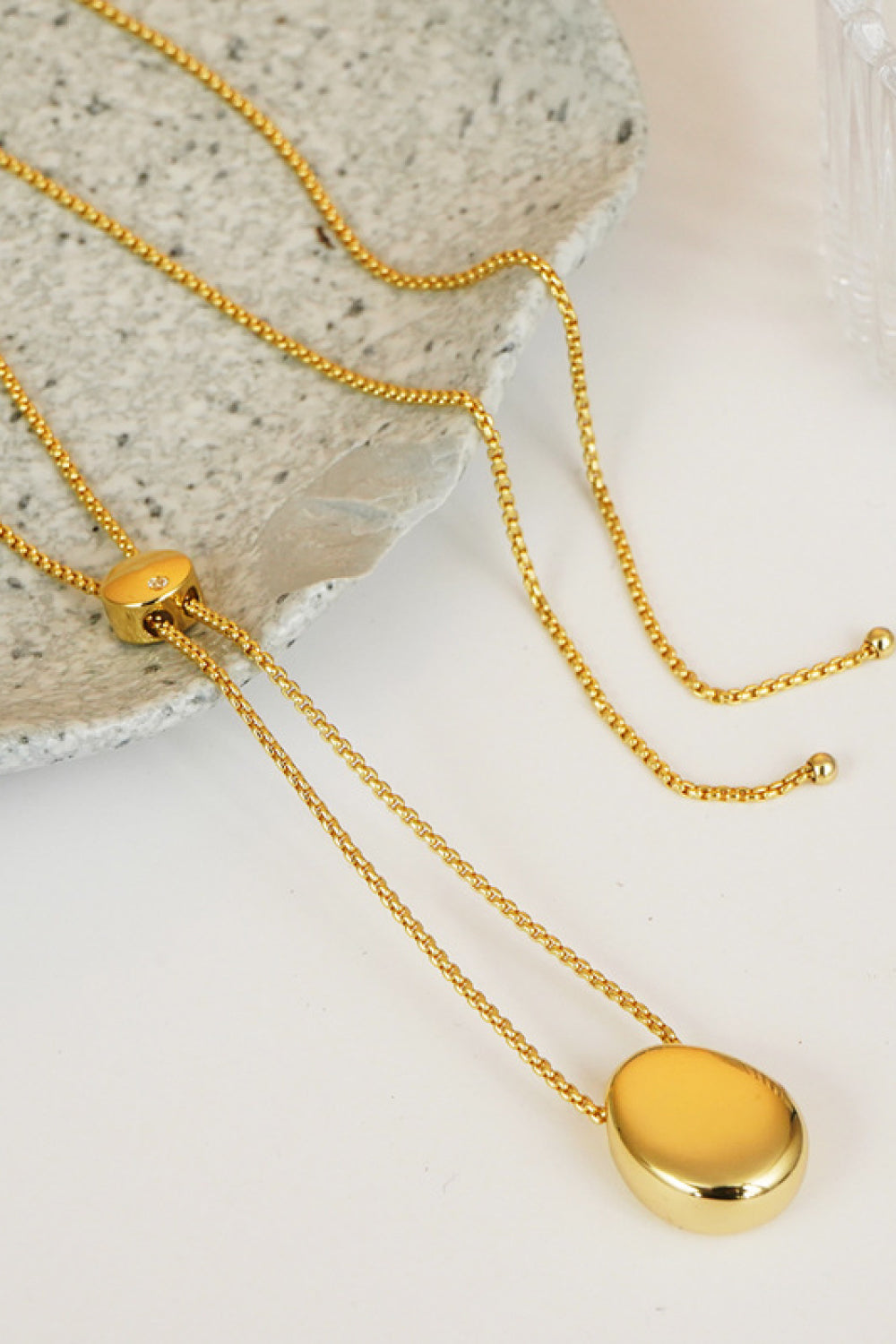 18k Gold-Plated Sweater Chain Necklace