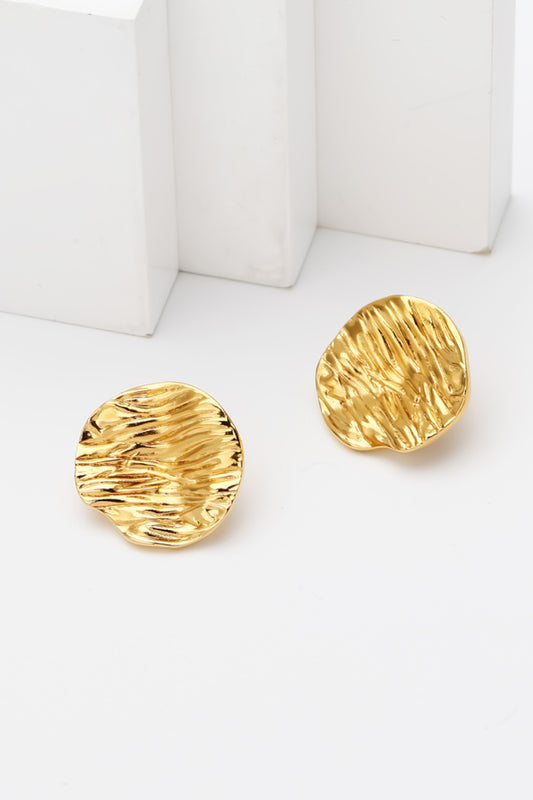 18k Gold-Plated Woven Stud Earrings