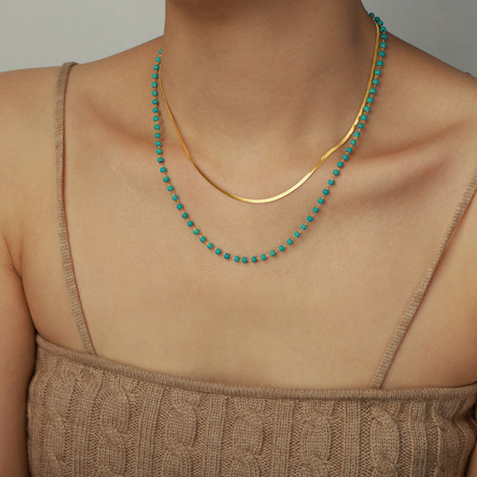 Turquoise Double-Layered Necklace