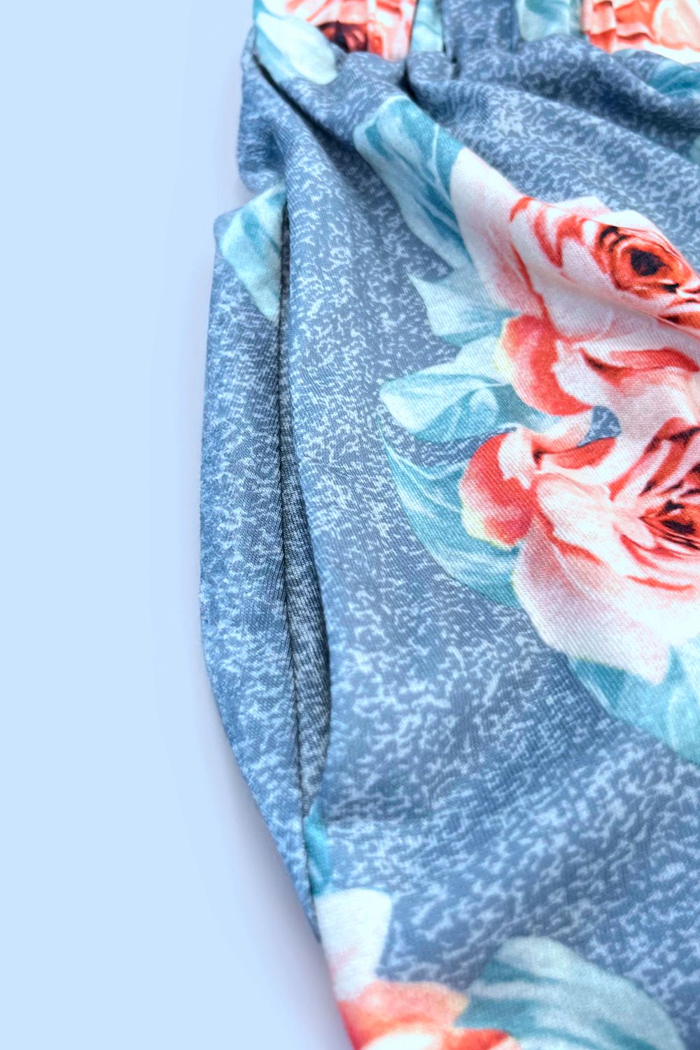 Double Take Printed Sleeveless Magic Dress with Pockets