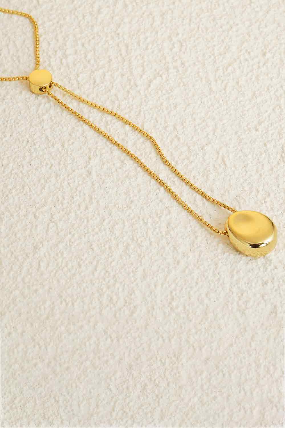 18k Gold-Plated Sweater Chain Necklace