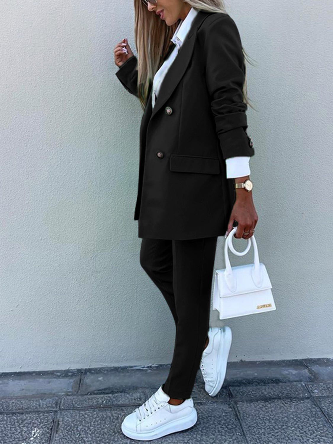 Bold Blazer and Pencil Pant Suit