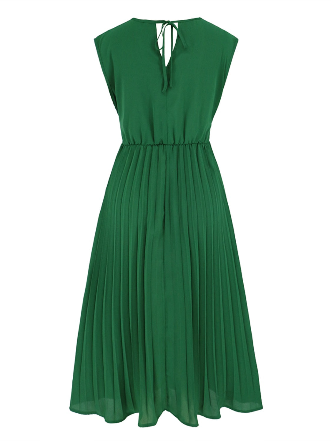 Pleated Sleeveless Dress