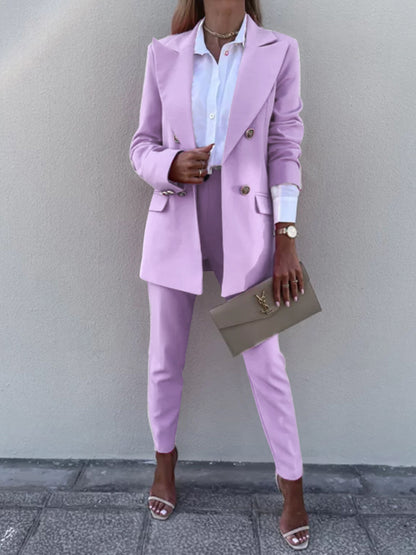 Bold Blazer and Pencil Pant Suit