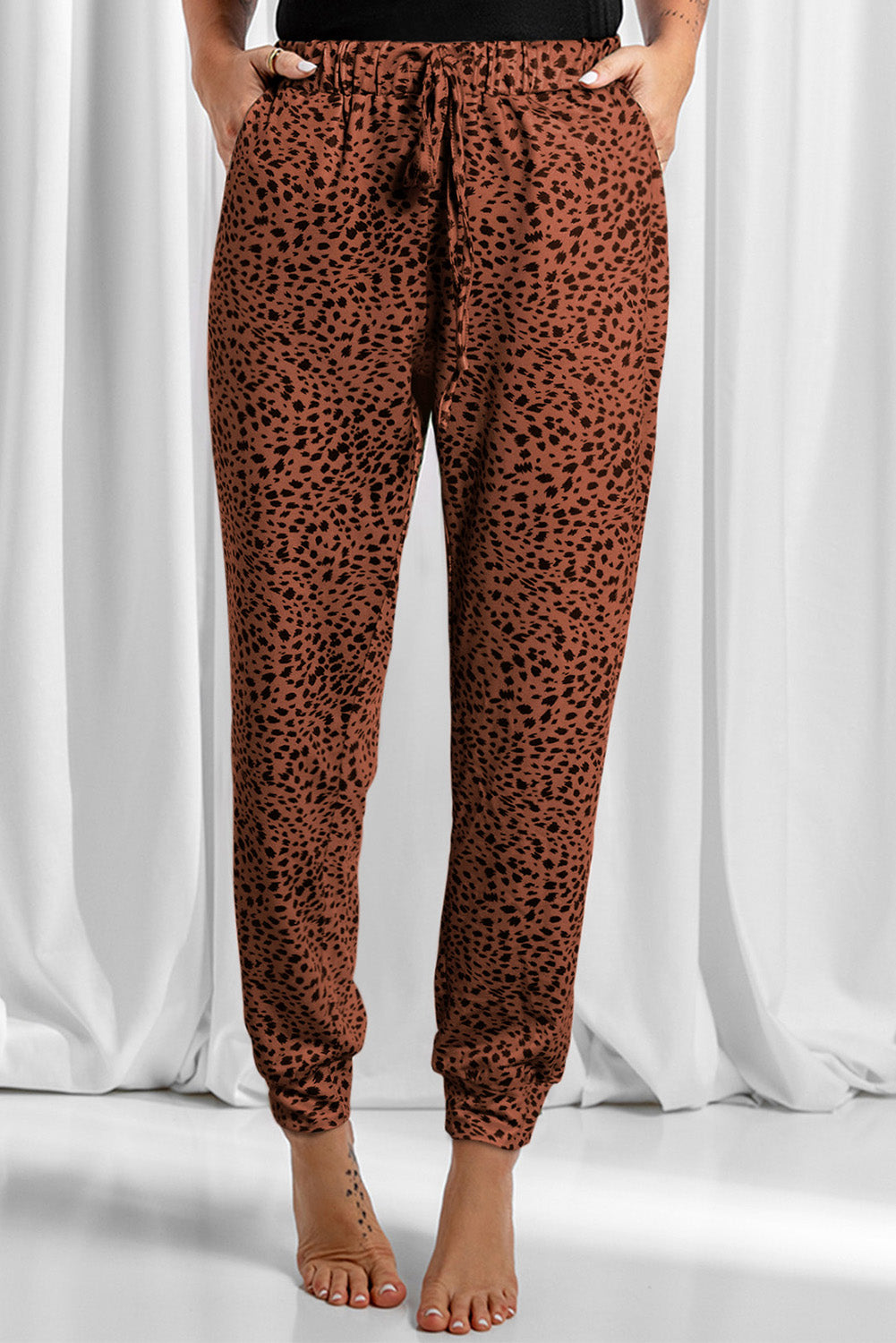 Leopard Print Joggers