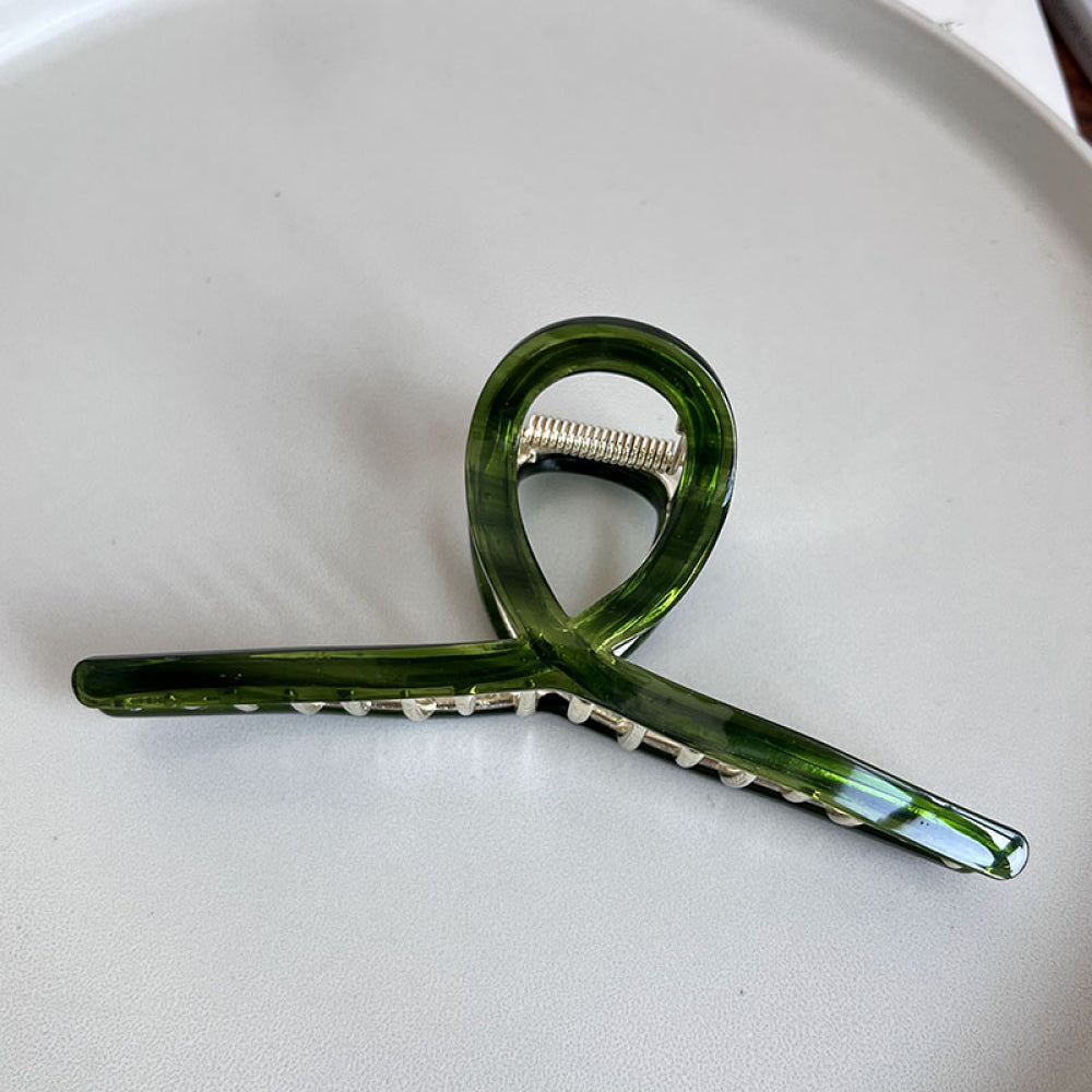 Pearlized Loop Hair Claw Clip