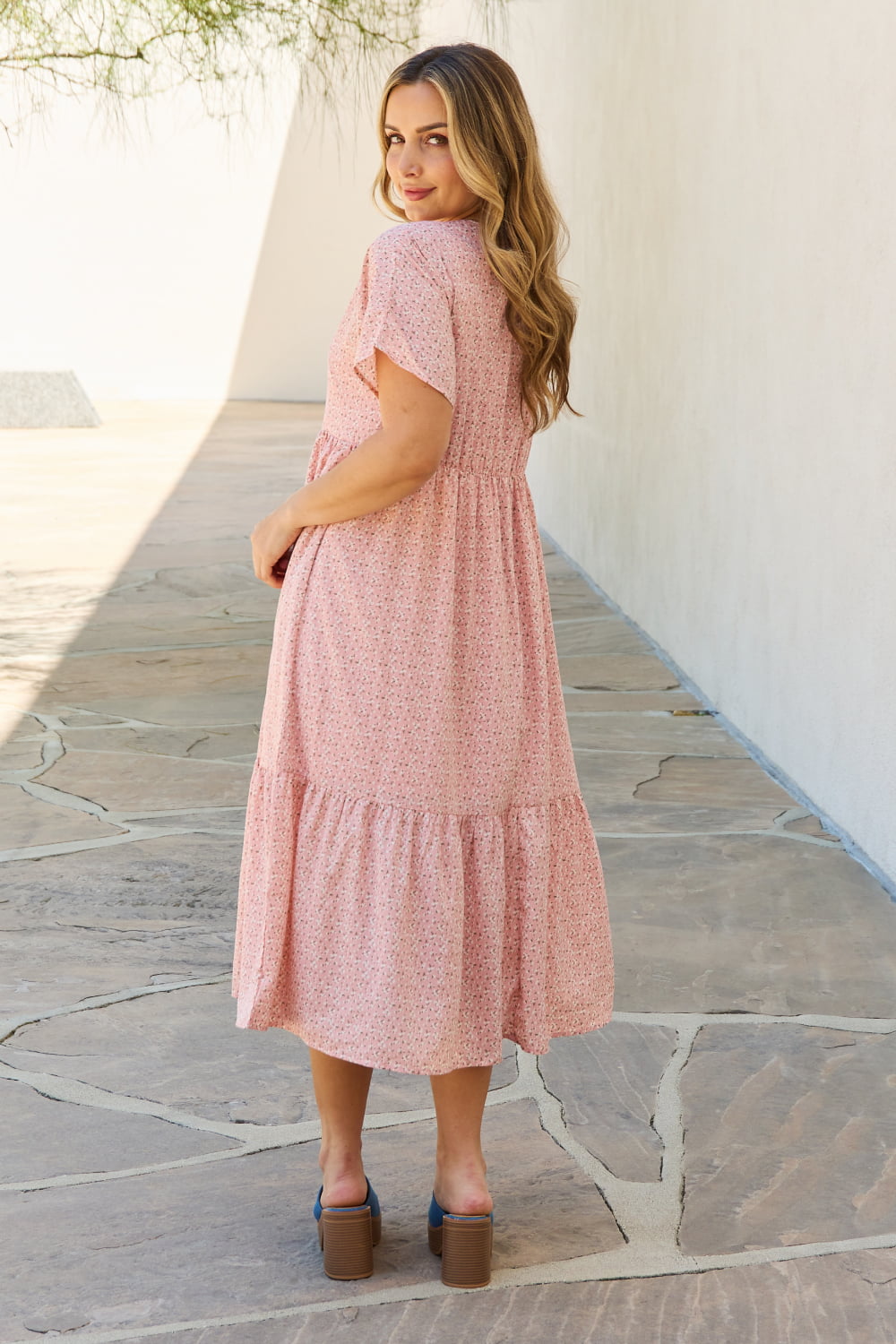 HEYSON Kimono Sleeve Midi Dress