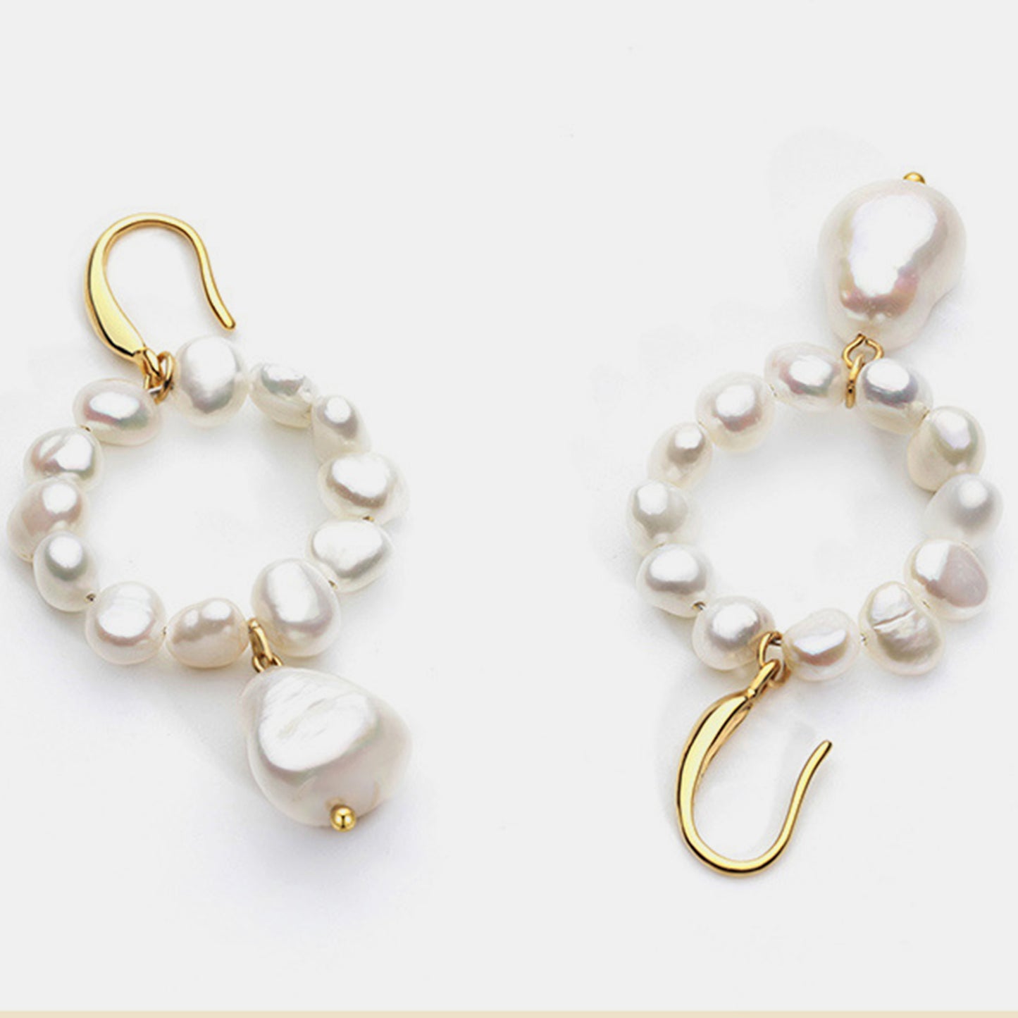 Mother-of-Pearl Chunky Beaded Earrings