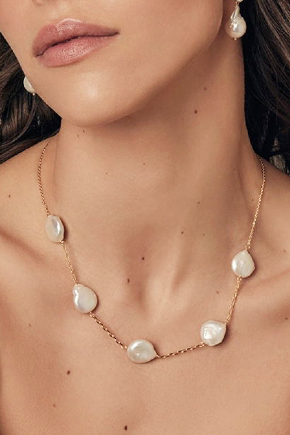 Freshwater Pearl Station Necklace