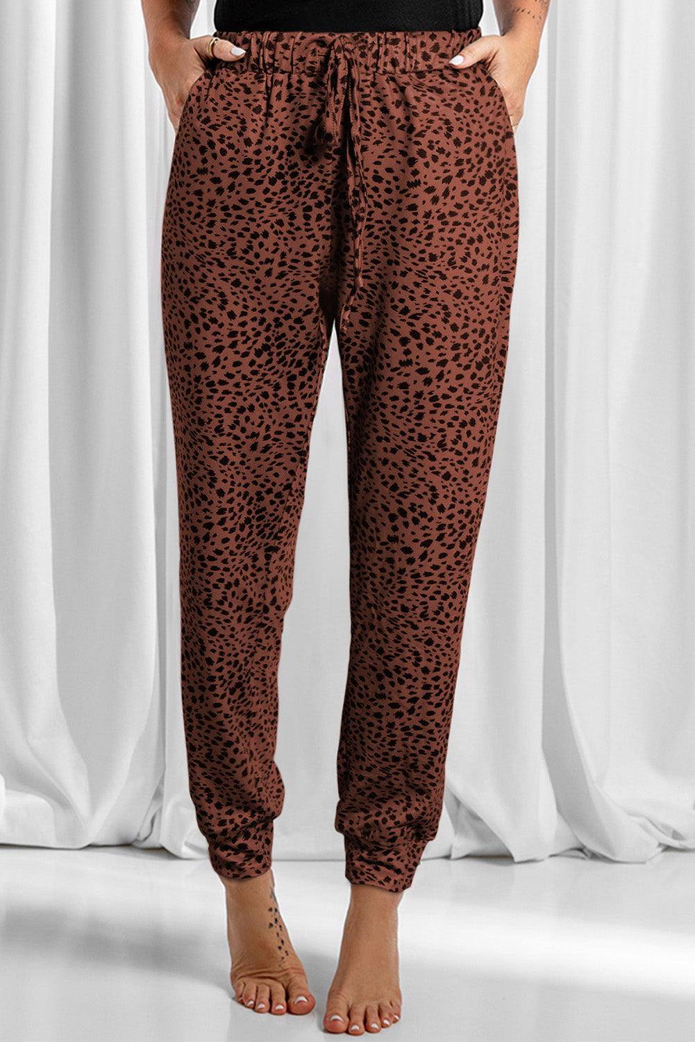 Leopard Print Joggers