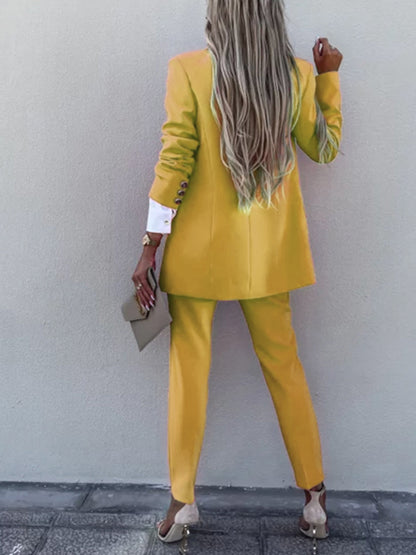 Bold Blazer and Pencil Pant Suit