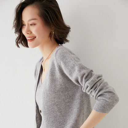 Beliarst Lightweight Wool V-Neck Cardigan