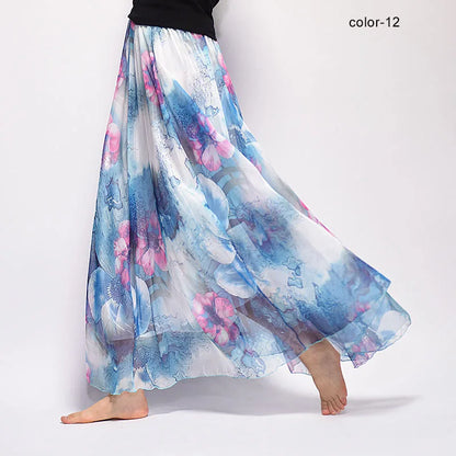 Chiffon Printed Maxi Skirt