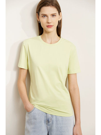 Amii Cotton Short-Sleeved Top