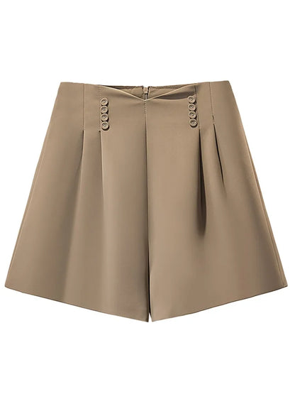 Cotton-Blend Sailor Shorts