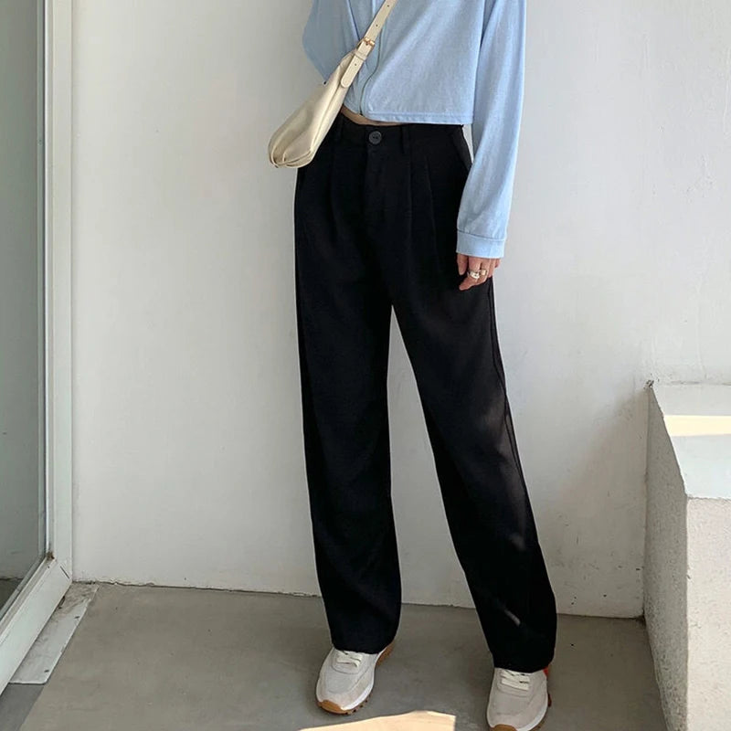 Straight-Leg Trousers