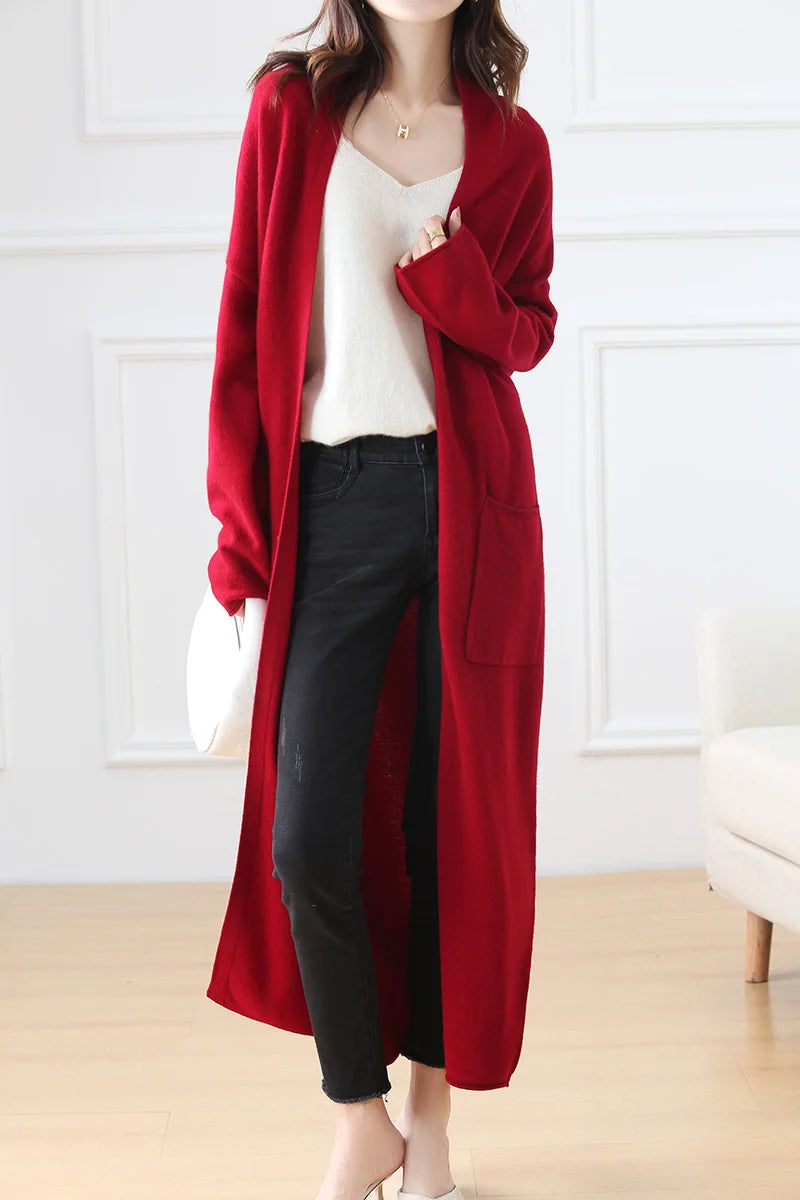 Long Wool Cardigan