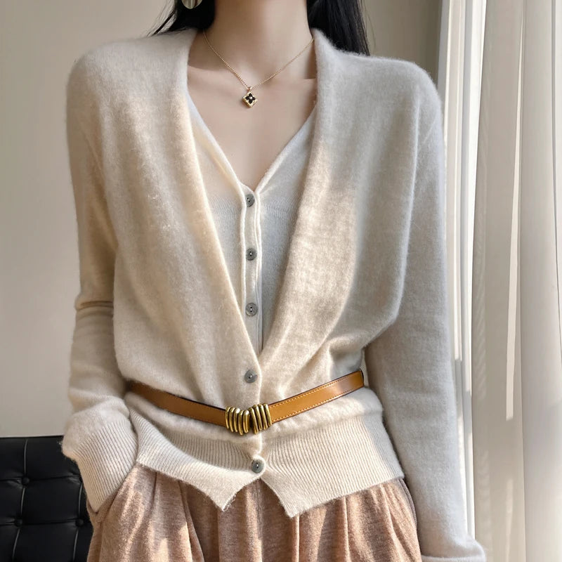 Beliarst Wool V-Neck Cardigan