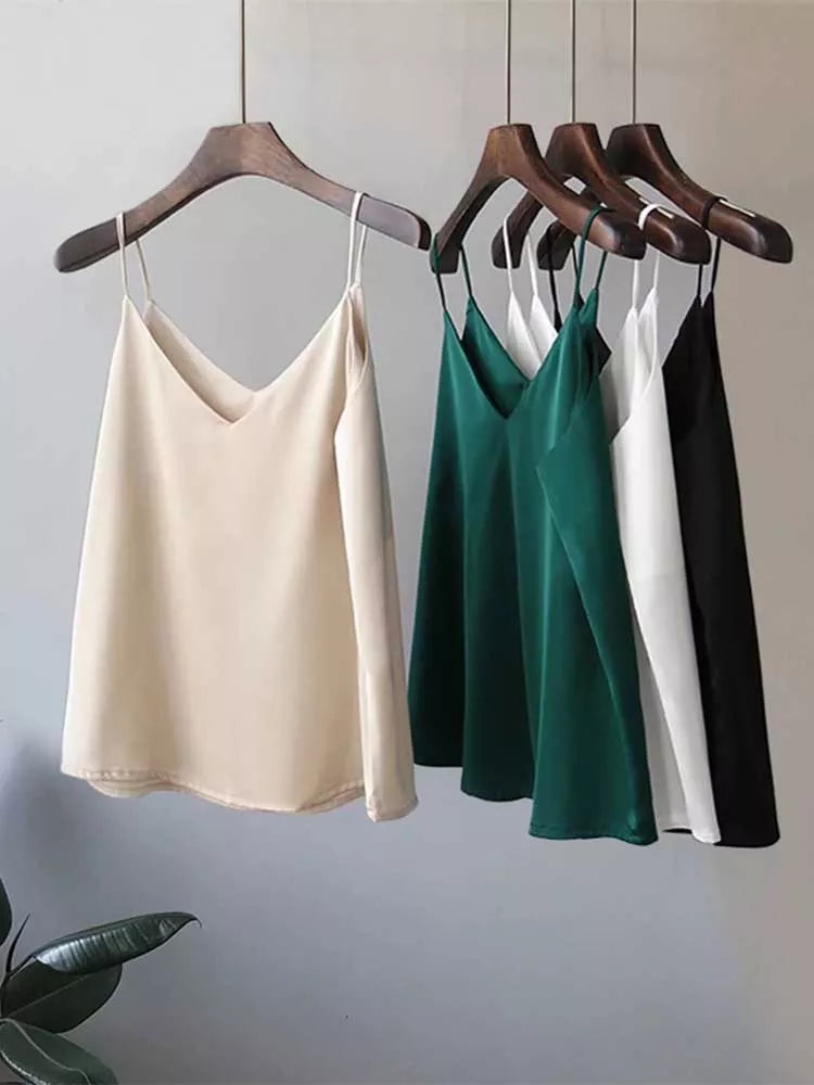 V-Neck Satin Camisole