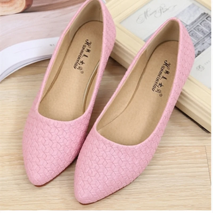 Woven Pointed-Toe Loafers