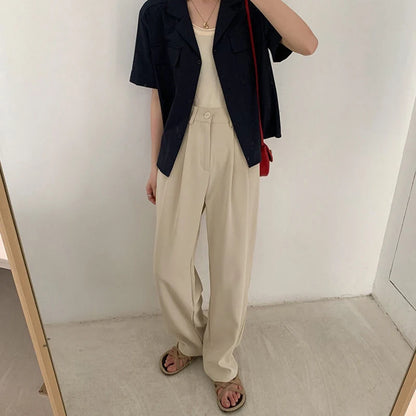 Straight-Leg Trousers