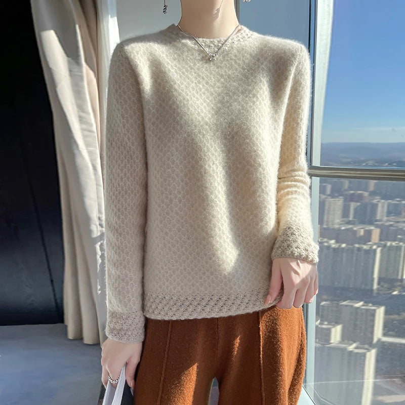 Cashmere Waffle Sweater