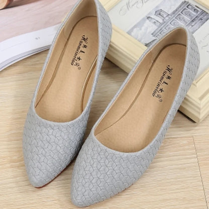 Woven Pointed-Toe Loafers