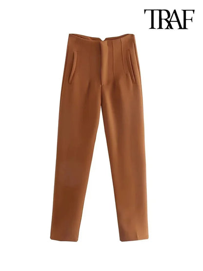 Traf Vintage Ankle Trousers