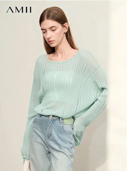 Amii Sheer Viscose Summer Sweater