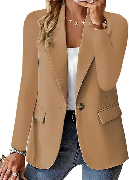 Polyester-Blend Staple Blazer