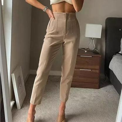 Traf Cropped Pencil Trousers