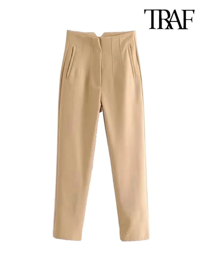 Traf Vintage Ankle Trousers