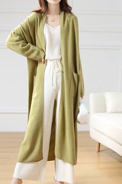 Long Wool Cardigan