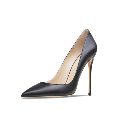 Leather 8cm Pointed-Toe Stiletto