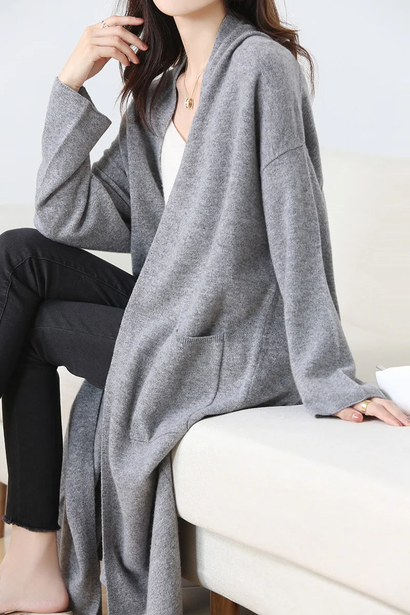 Long Wool Cardigan