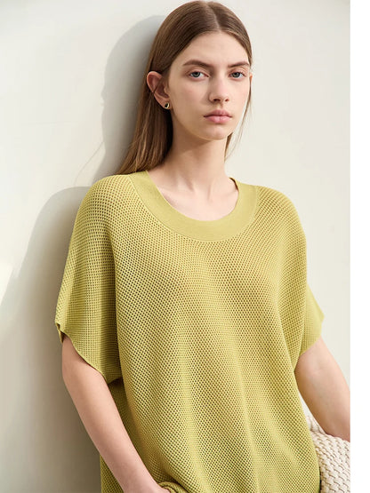 Amii Viscose Knit Short-Sleeved Top