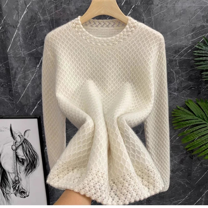 Cashmere Waffle Sweater