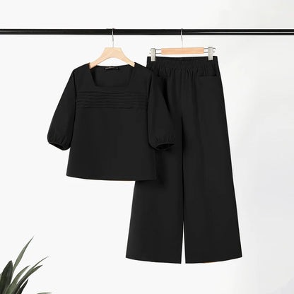 Zanzea Square-Neck Pant Set