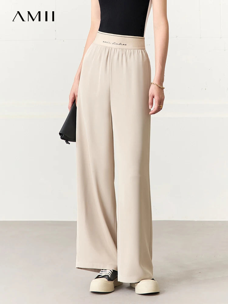 Amii Lightweight Wide-Leg Pants