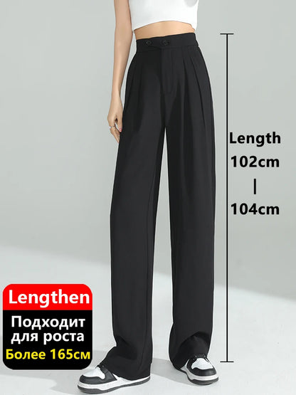 Wide-Leg Summer Twill Trousers