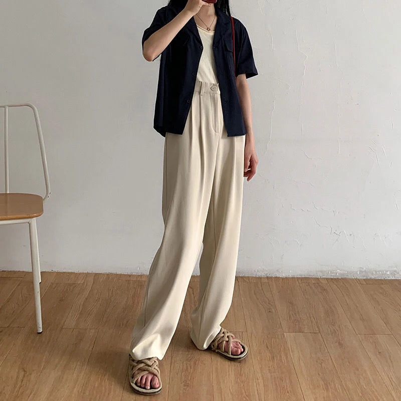 Straight-Leg Trousers