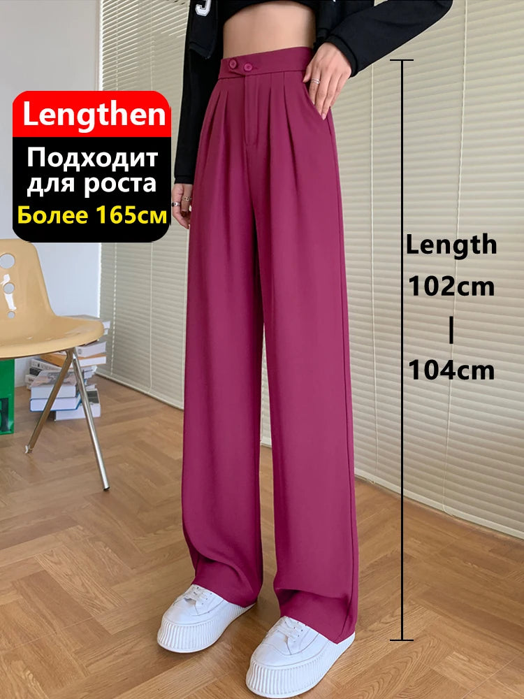 Wide-Leg Summer Twill Trousers