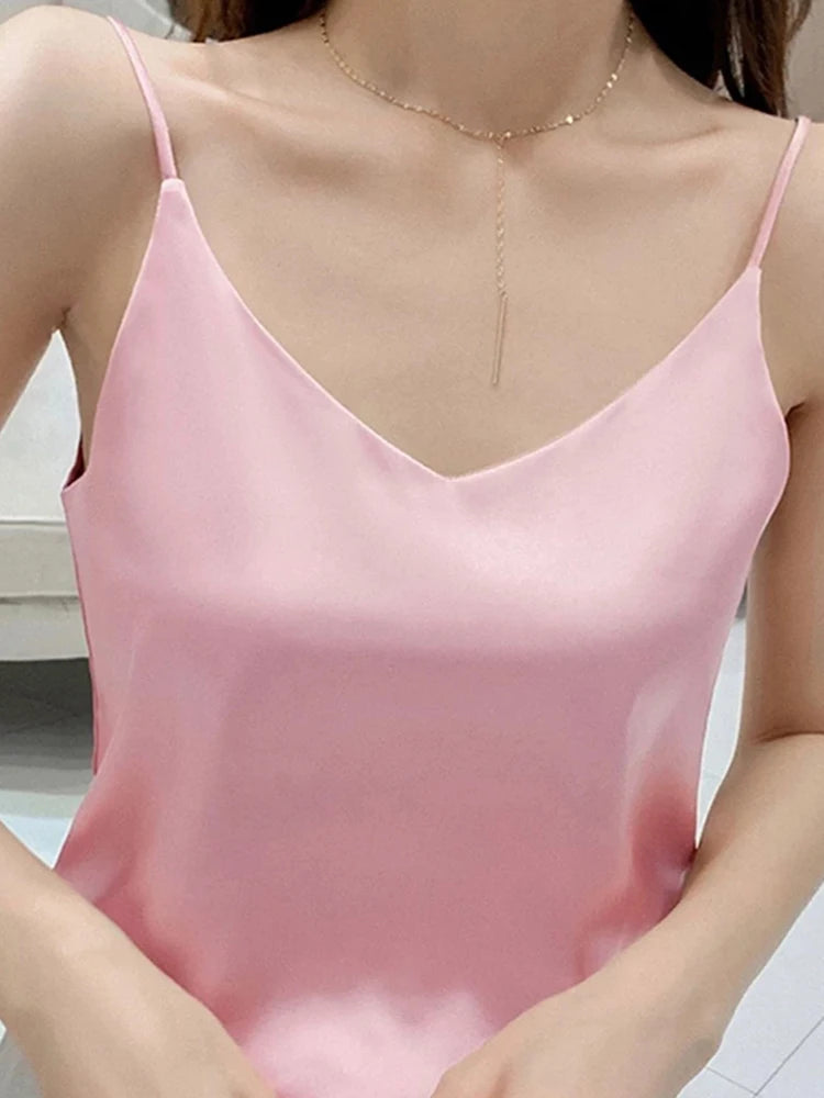 V-Neck Satin Camisole