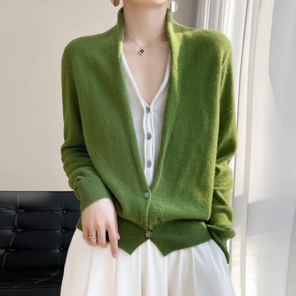 Beliarst Wool V-Neck Cardigan