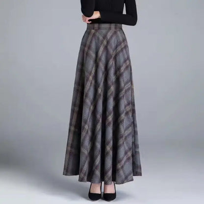 Wool A-Line Skirt