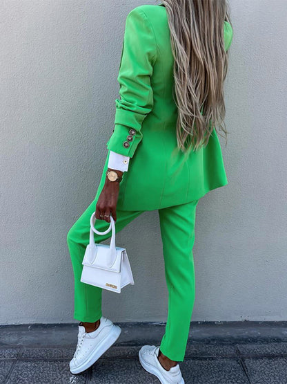 Bold Blazer and Pencil Pant Suit