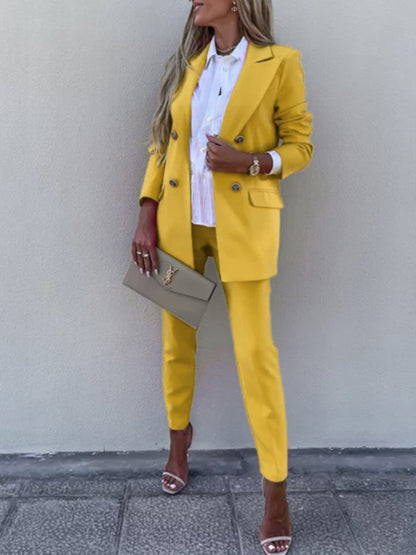 Bold Blazer and Pencil Pant Suit