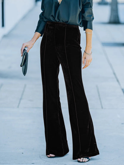 Velour Flare Pants