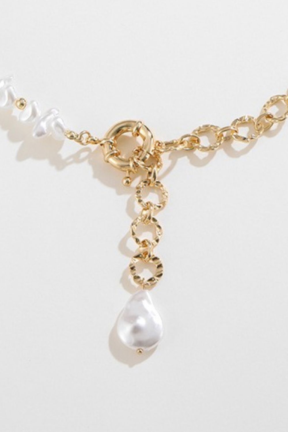 Freshwater Pearl Chunky Lariat Necklace